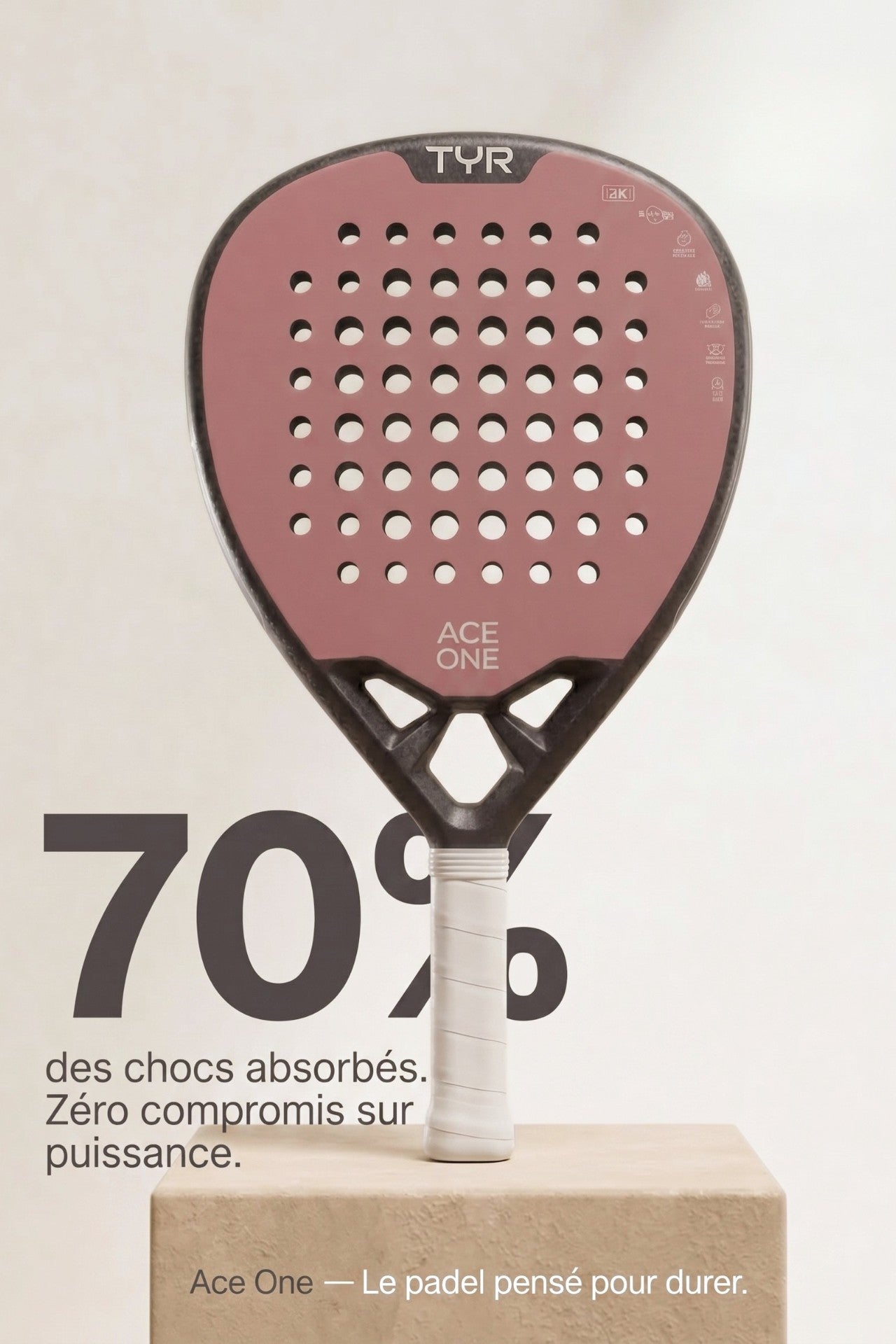 ACE ONE Padel racket | TŸR - Pink