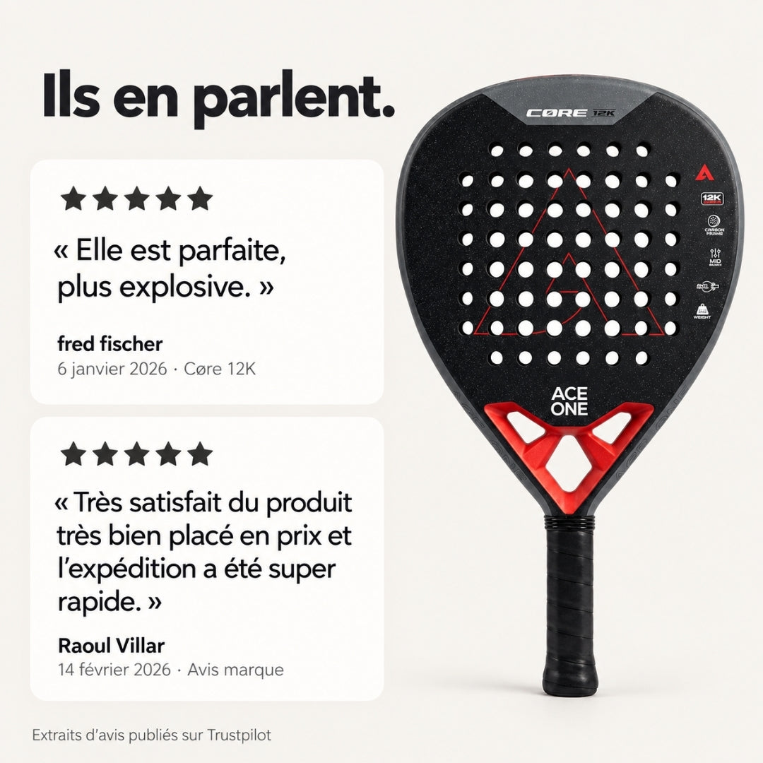 ACE ONE Padel racket | Cøre 12k Carbon