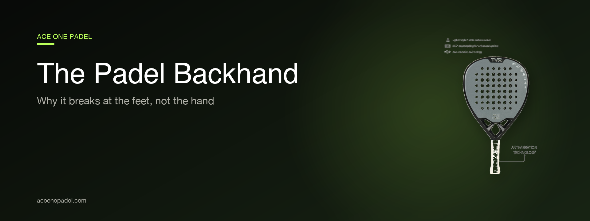 Padel backhand biomechanics kinetic chain two-handed vs one-handed guide