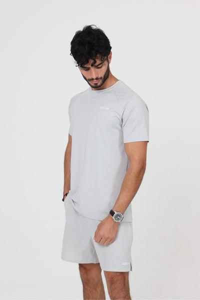 ACE ONE grey padel short back view