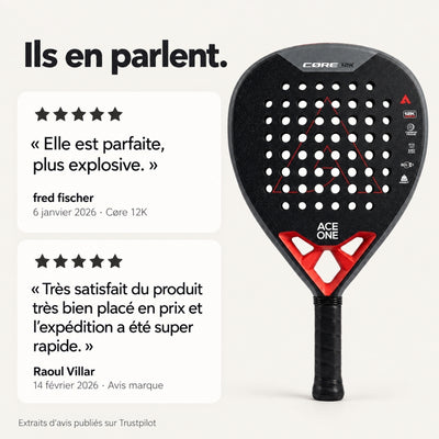 ACE ONE Padel racket | Cøre 12k Carbon