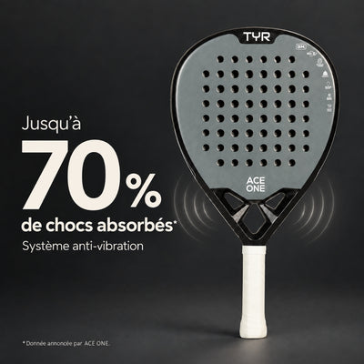 ACE ONE TŸR - Anti-Vibration Padel Racket, Comfort & Control