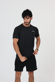 ACE ONE black padel short back view