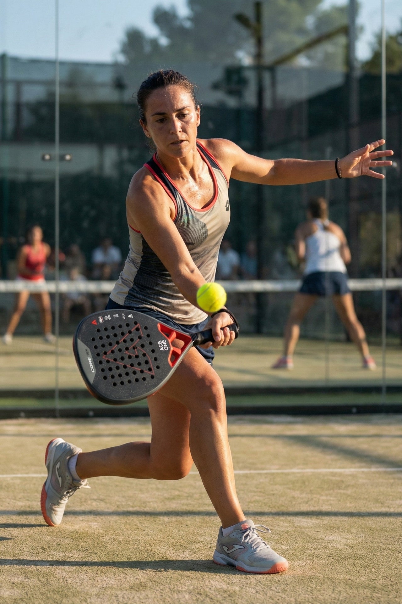 ACE ONE Cøre 12k Carbon padel racket anti-vibration bridge structure