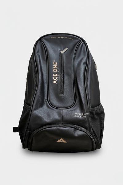 ACE ONE PRO-LINE padel backpack in black with laptop and racket compartments